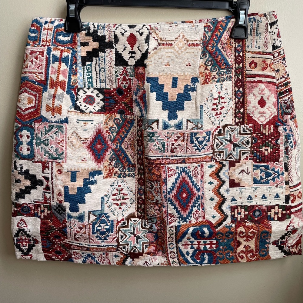 Urban boho mini skirt. Size Medium.